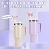 6Pcs Silicone Butterfly Straw Cover Cap Spill Stopper For Water Cup Heat-Resistant Dust Proof Straw Plug Cap Accessory