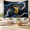 Juventus FC Wall Tapestry, Soft Fabric Wall Hanging, Decorative Backdrop For Bedroom Home Wall Art