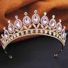 Princess Tiara Crown Headband for Women Elegant Queen Bridal Bride Headwear Hair Jewelry Gift for Wedding Dress Accessories