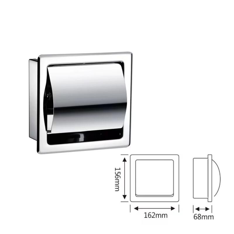 Shixun Recessed Stainless Steel Toilet Paper Holder