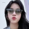 New Ins Popular Fashion Square Candy Color Sunglasses Women Blue Vintage Rivets Men Shades UV400 Gafas