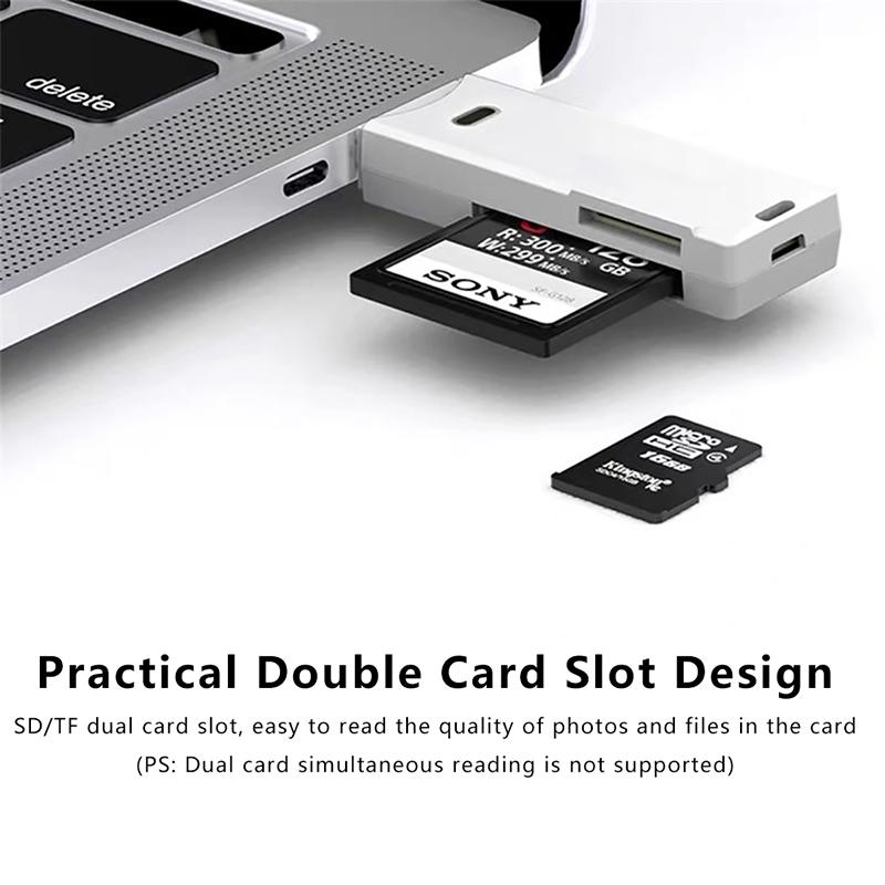 Lector de Tarjetas de Memoria USB 3.0 Micro TF SD Lector Escritor de Alta Velocidad Unidad Flash