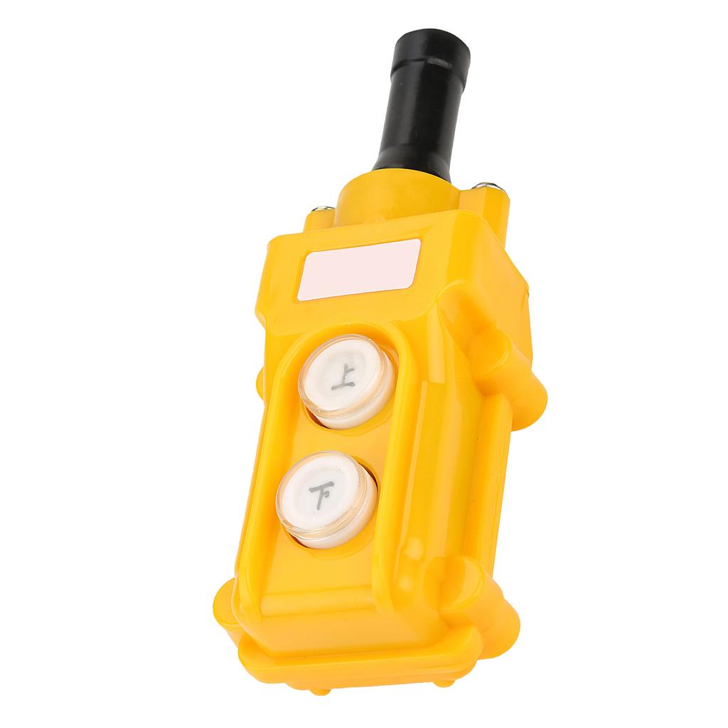 Crane Chain Push Button   Lifting Pendant Against Warehouse for Industrial Warehouse