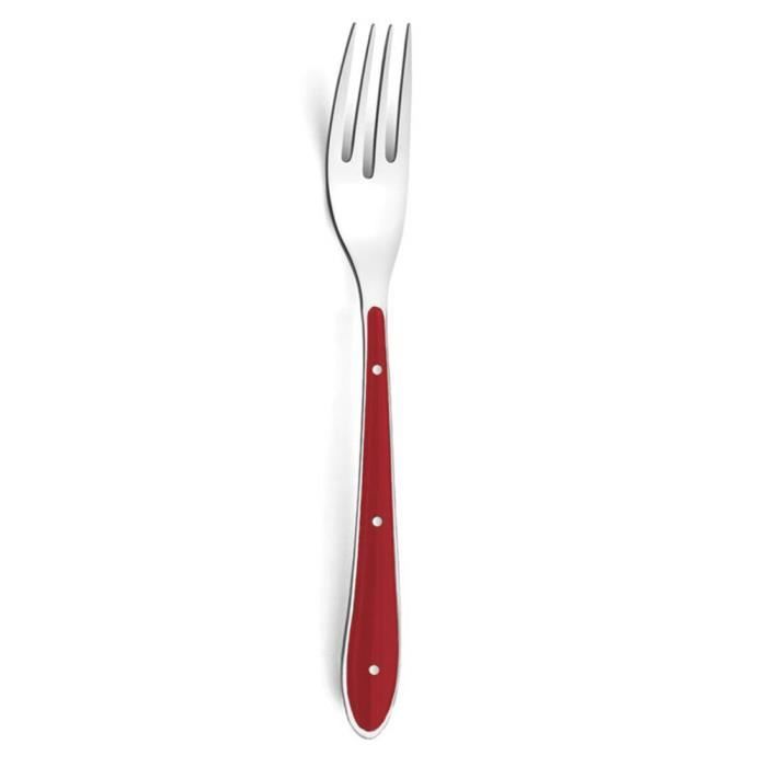 Fourchette Amefa Bistro 1-2-3 Métal Rouge 20,7 cm (Pack 6x)