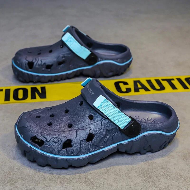Clog Footwear For Male Flip Flops Outdoor Eluva Male Summer Sandals Airy Cozy Ultralight Slip-resistant Beach Slippers