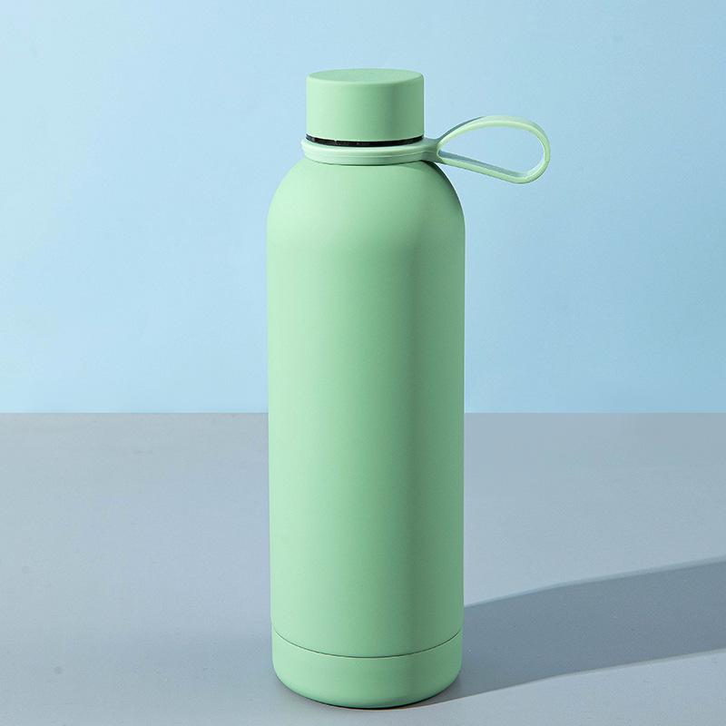 Portable Stainless Steel Vacuum Thermos Cup with Handle