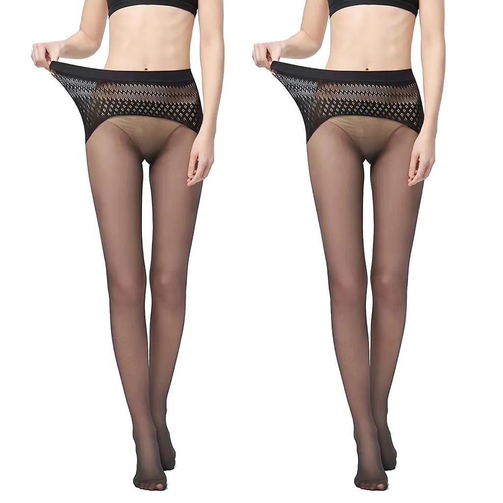 [2-Pack] 1D Ultra-Thin Sexy Women'S Stockings,Exclusive Open-Back Design,Breathable And Comfortable,No Stuffy Feeling,Plus Size