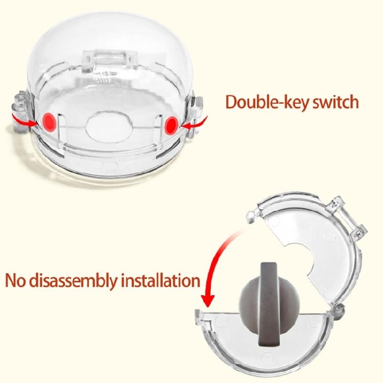 6 Stück Herdknopfabdeckung Kindersicherheits-Gasschutz Ofenschutz Hitzebeständig Kindersichere Ofenknopfabdeckung