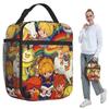 Bolsa Térmica para Almoço Rainbow Brite para Mulheres Cooler de Escritório Caixa Térmica para Alimentos Bolsa Tote Caixas de Almoço Portáteis Recipiente
