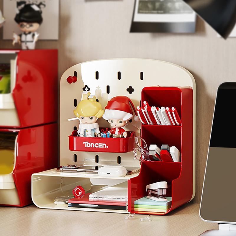 1Pc High Appearance Horizontal Desktop Storage Shelf Simple Multi-Storey Dormitory Storage Shelf Computer Office Available