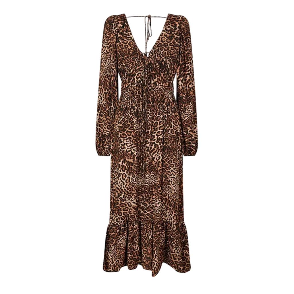 Nobody´s Child Womens/Ladies Samntha Leopard Print V Neck Midi Dress