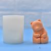 Cute Polar Bear Candle Silicone Mold Handmade Little Bear Craft Cement Gypsum Soap Mold DIY Chocolate Ice Cake Baking Tool