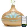 Wireless 500ML Aromatherapy Essential Oil Diffuser Woodstove Ultrasonic Air Humidifier Cool with 7 Color LED Lights