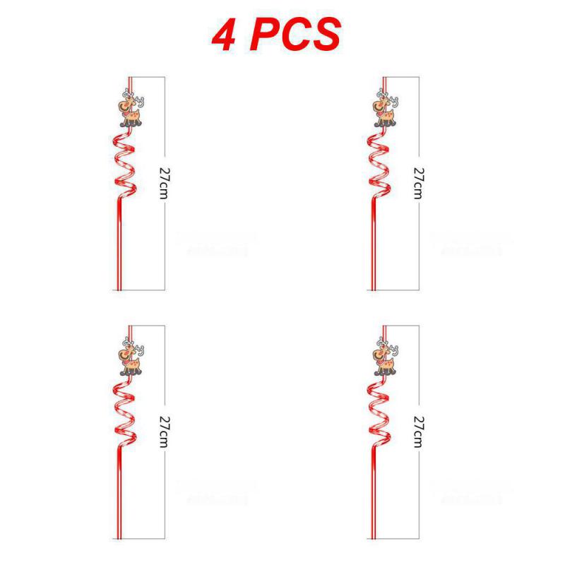 

2/4 шт. Персонализированные трубочки Высококачественные Мультяшные Питьевые Принадлежности Трубочки для Вечеринки Тонкая Работа Форма Снеговика
