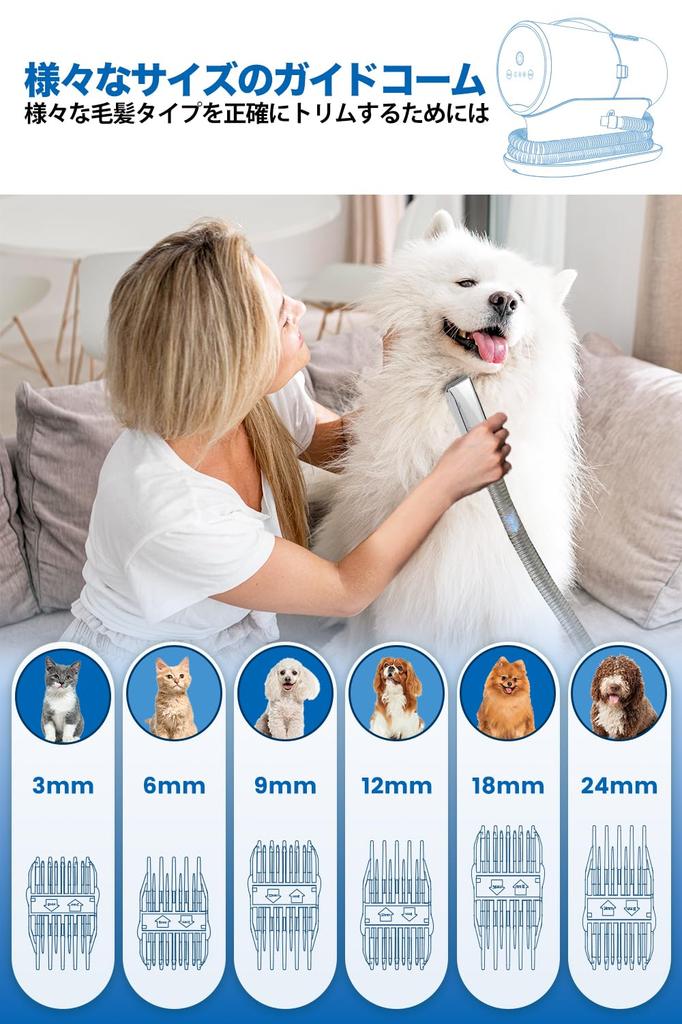 Dog Pet Grooming Vacuum Super Powerful 2L Large Multifunctional Pet Vacuum Low Dog and Cat Beauty Botluxe Clipper, Clipper, Cleaner, 12000Pa, Suction,