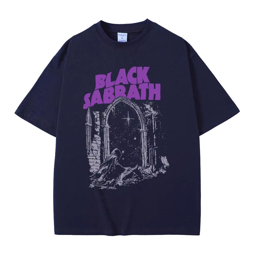 

Heavy Metal Rock Band Black Sabbath Graphic T-shirts Men Women Clothing Casual Cotton Vintage T-shirt Fashion Oversized T Shirts L
