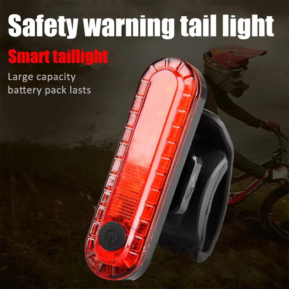 Bike Tail Light Rechargeable Rear Bike Light Night Riding Back Bicycle Taillights