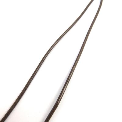 [M1985] - Brown 'Fabric' Cord 45 Cm 3 Mm