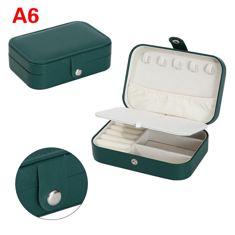 

1 шт., коробка для хранения ювелирных изделий из искусственной кожи, антиокислительная, ожерелье, серьга, гвоздик, кулон, шкатулка для ювелирных изделий, большая емкость, портативная шкатулка для ювелирных изделий