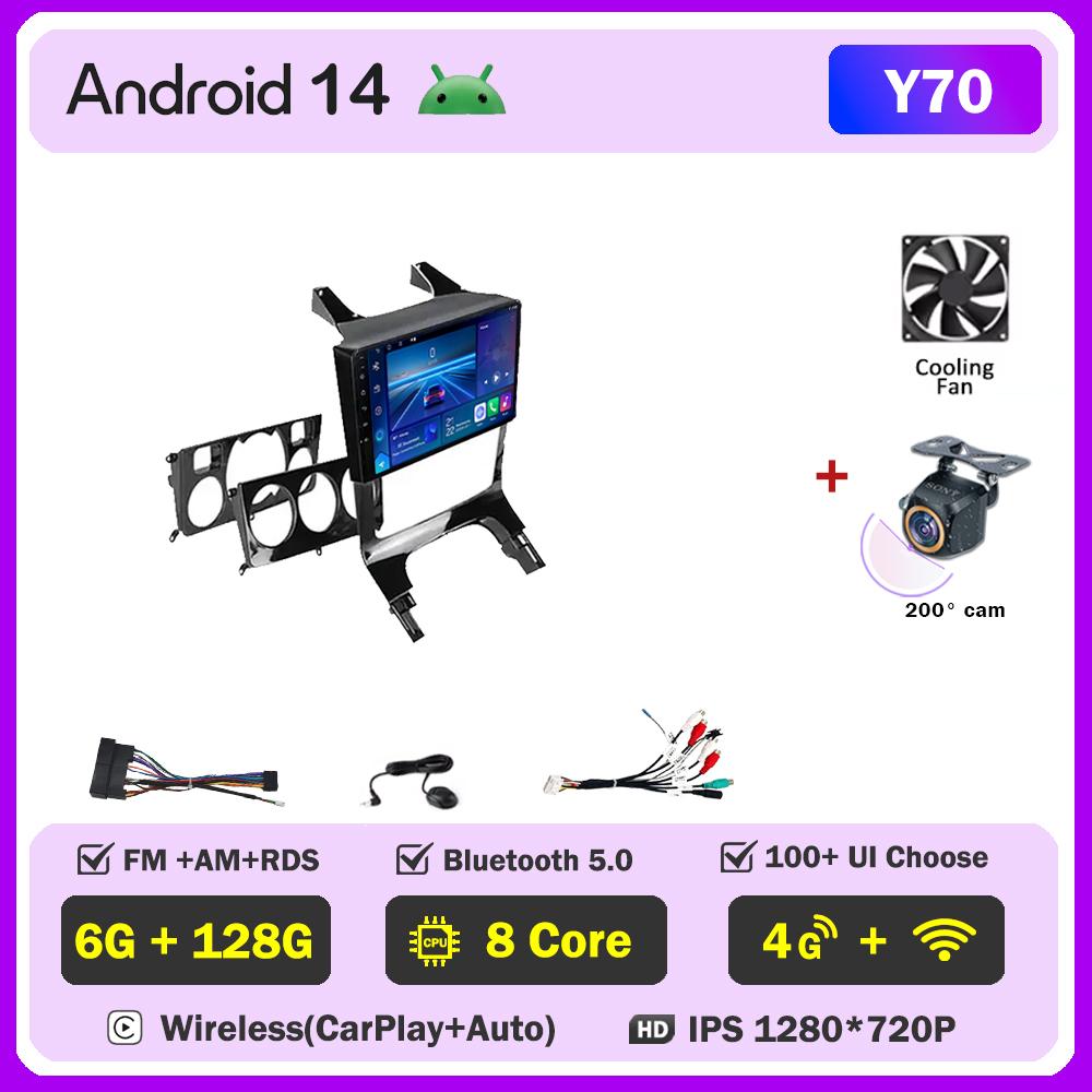 Android 14 For Peugeot 3008 5008 AT MT 2009 -2015 Car Radio Carplay GPS Navigation Android Auto 5G Wifi DVD Stereo Screen RDS