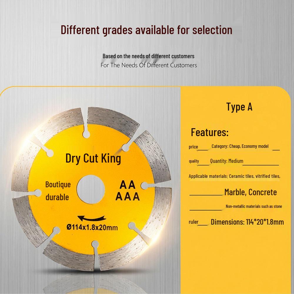 Diamond Saw Blade 114mm, 105mm Tile Cutter, Concrete Groove, Ceramic & Marble Specialty Blade