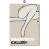 Abstract Figure Lines Stripe Girl Vase Wall Art Canvas Painting Posters And Prints Hotel Bar Pictures For Living Room Home Decor