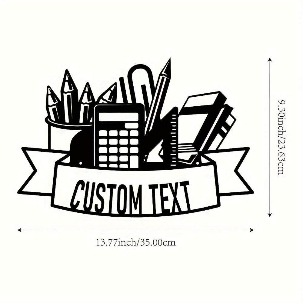 Индивидуальная винтажная металлическая настенная табличка Черная матовая Декор для офиса