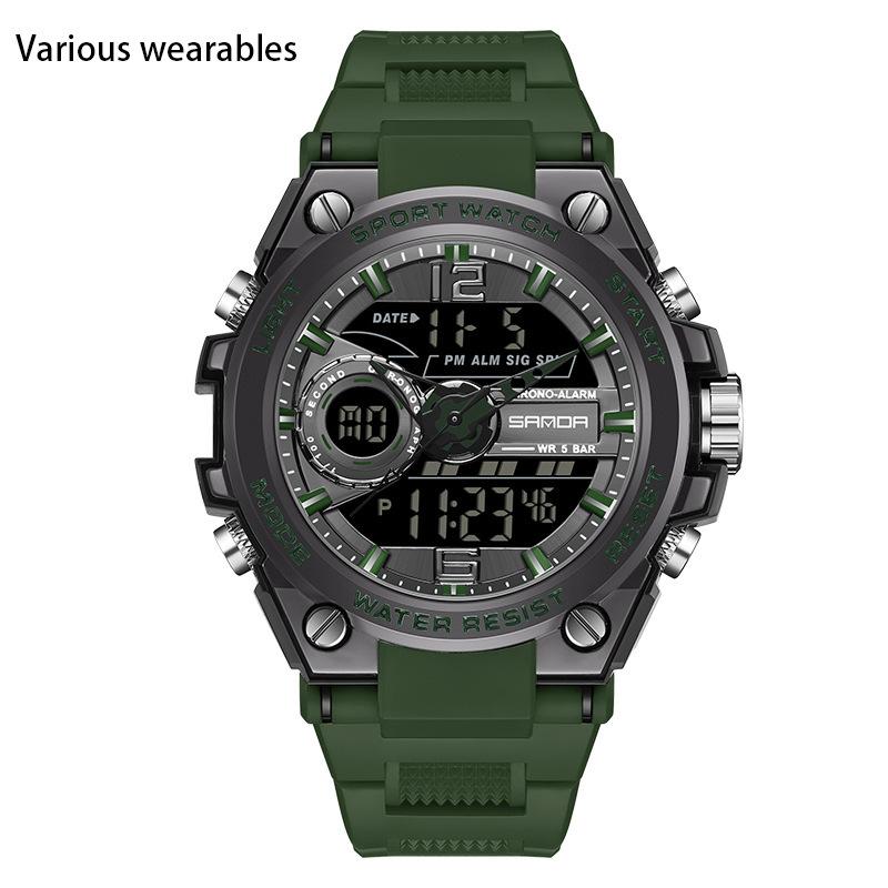 New Harajuku Style Skull Waterproof Men's Electronic Multi-Function Electronic Watch Outdoor Sports Men's Watch