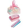 Skater Children's Lunch Box Drawstring Bag with Gusset Kids Made in Japan Sanrio Little Ruin Stars Glitter Amusement Park Girls KB7