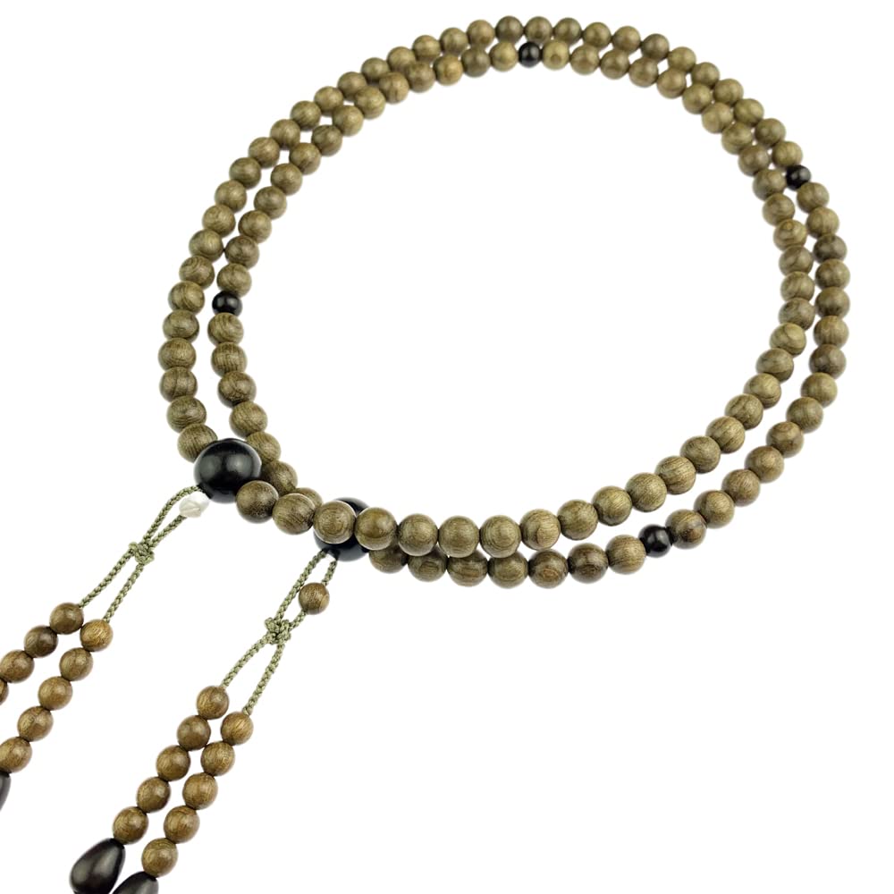 Myorenka Shingon Sect Authentic Prayer Beads for Natural Wooden 108 Divided Ebony Beads Bag Prayer Amulet Prayer Wooden Prayer Amulet Prayer Ancestor