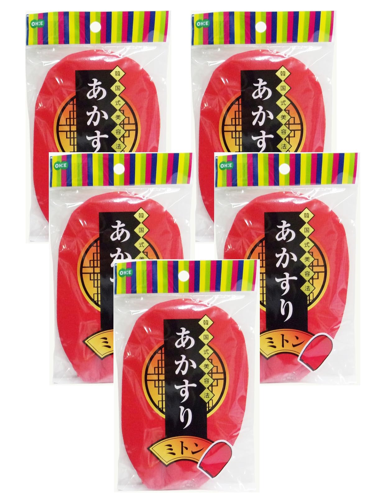 

Ohe Отшелушивающие варежки x x Красный 66210 Набор из 5 шт. Прибл. 18.8см 12.5см 0.9см