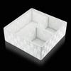 Posprica Textile Storage Box Cube Basket Bin Container Tote Organizer Divider Drawer Closet Shelf Dresser (White)