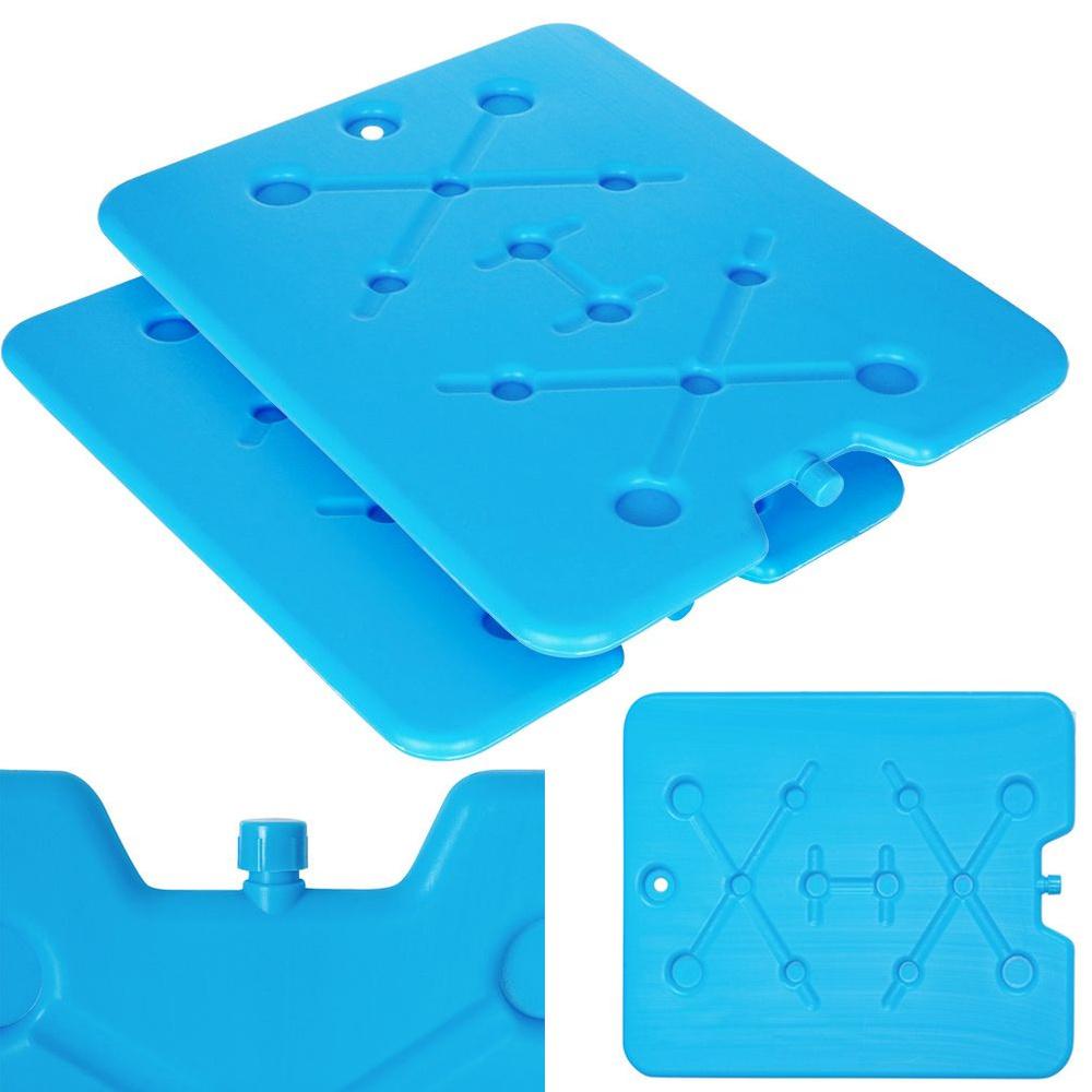 Cooling insert for a portable refrigerator, flat set of 2, 900 g