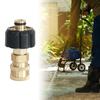 Brass M22 to 14mm Female Garden Hose Adaptor easy installs Garden Hose Connector with 8cm Length for Pressure Washer