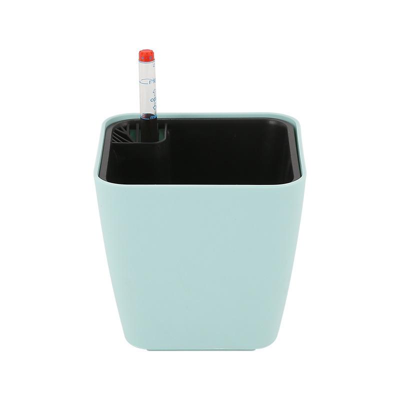 Mini Square Plastic Planter With Self Watering System For Succulents And Small Plants