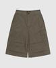 TOFFEE Back Pocket Cargo Bermuda Pants (Khaki Brown)