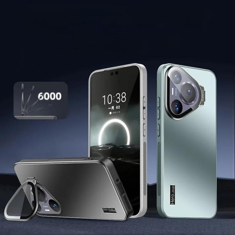Case For HUAWEI Pura 80 Ultra Camera Lens Protection Invisible bracket Holder Shockproof Cover for Pura 80Pro + Matte Bumper Shell