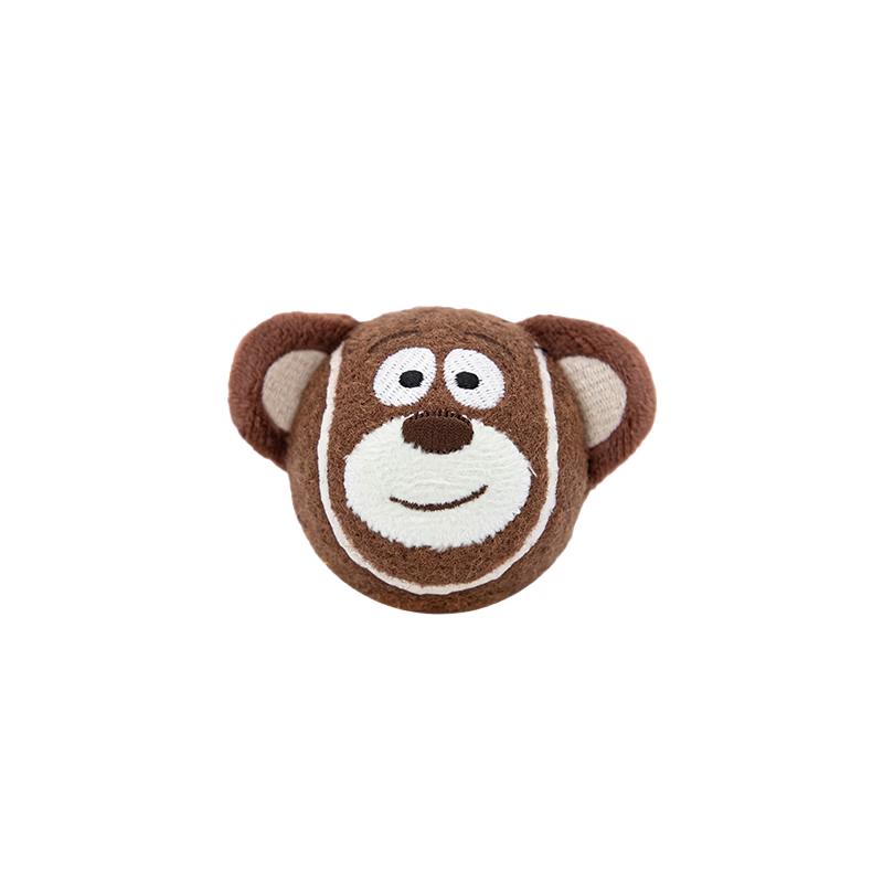 GiGwi Durable Squeaky Animal Tennis Dog Toy