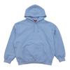 Supreme Felpa con Cappuccio e Applicazione in Raso Azzurro Chiaro