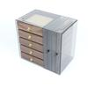 Large Capacity Walnut Jewelry Storage and Display Box