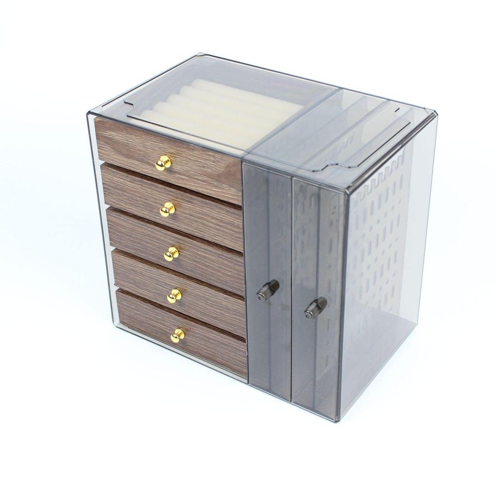 Large Capacity Walnut Jewelry Storage and Display Box