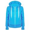 Women Casual Long Sleeve Hooded Zipper Sweatshirt Jacket With Pocket