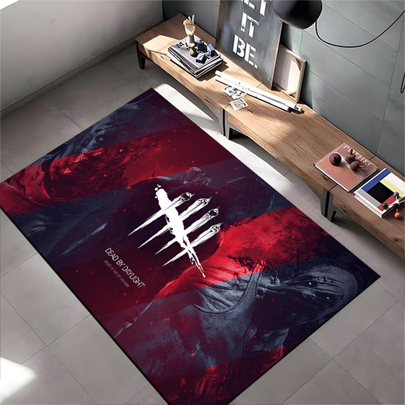 Dark Horror Game Art Themed Rug Non-slip rug suitable for living room and bedroom sofas.