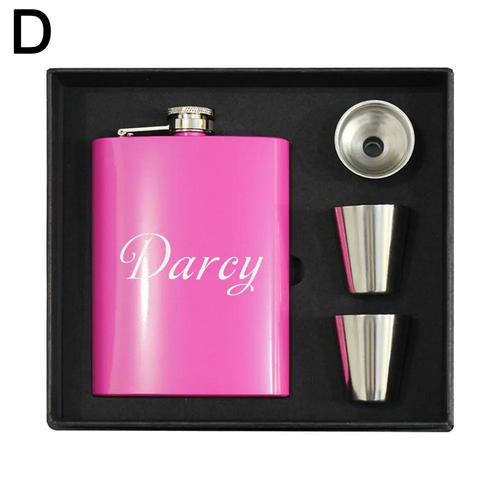Personalized Flask for Men Metal Customized Flasks for Liquor Custom Patterns and Text 6/8 Oz Gift for Wedding W6I6