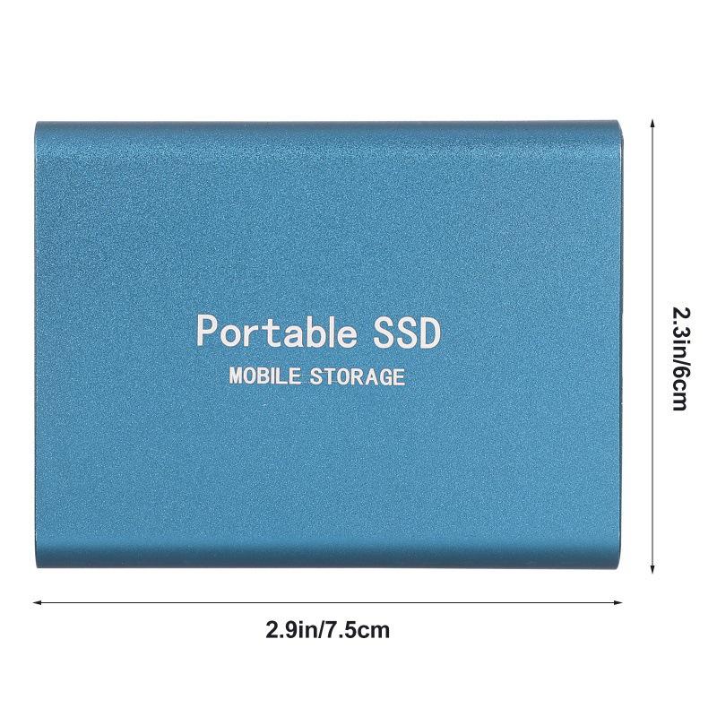 Exclusive Cross-Border Ultra-Thin High-Speed SSD Mobile Hard Drive Expansion - Large Capacity, Brand New Solid State Drive