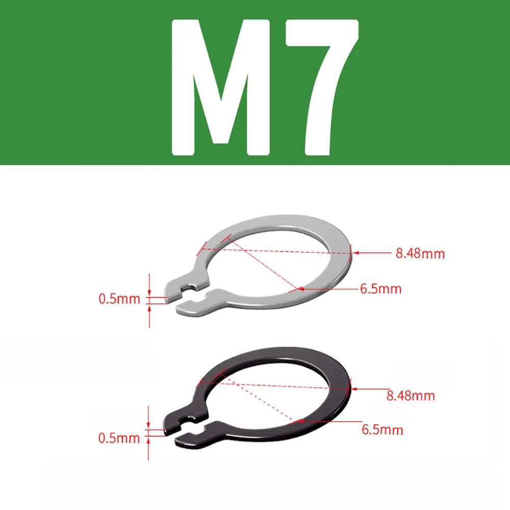 Bagues Circlips Externes Type C M3 M4 M5 M6 M7 M8 M9 Bague Circlip Arbre Rondelle Acier Inoxydable/65Mn Clip de Retenue Circlip