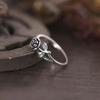 1 Stück Vintage-Stil Vintage Blumenring, Dreidimensionaler Rosen Klassischer Exquisiter Ring, Charmanter und Eleganter Zeigefingerring