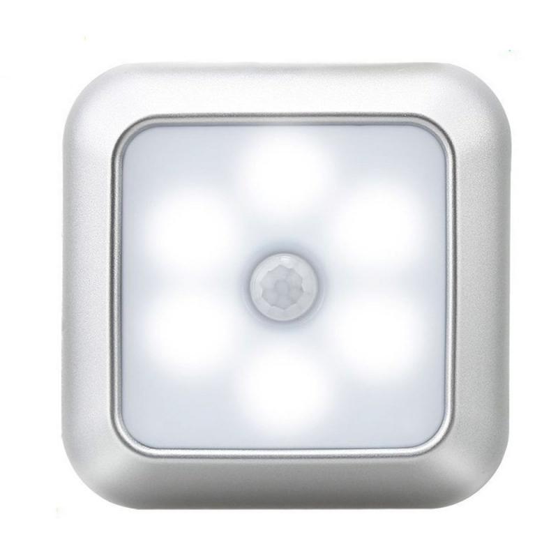 Battery Powered LED Motion Sensor Night Light Wireless Lighting Stairs Light Bedroom Wall Lamp For Cupboard Toilet Wardrobe Home