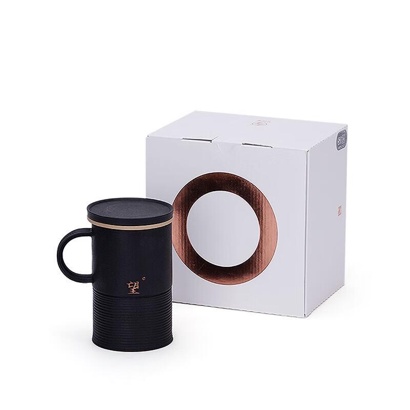 Edenus Ceramic Office Mug with Lid and Infuser