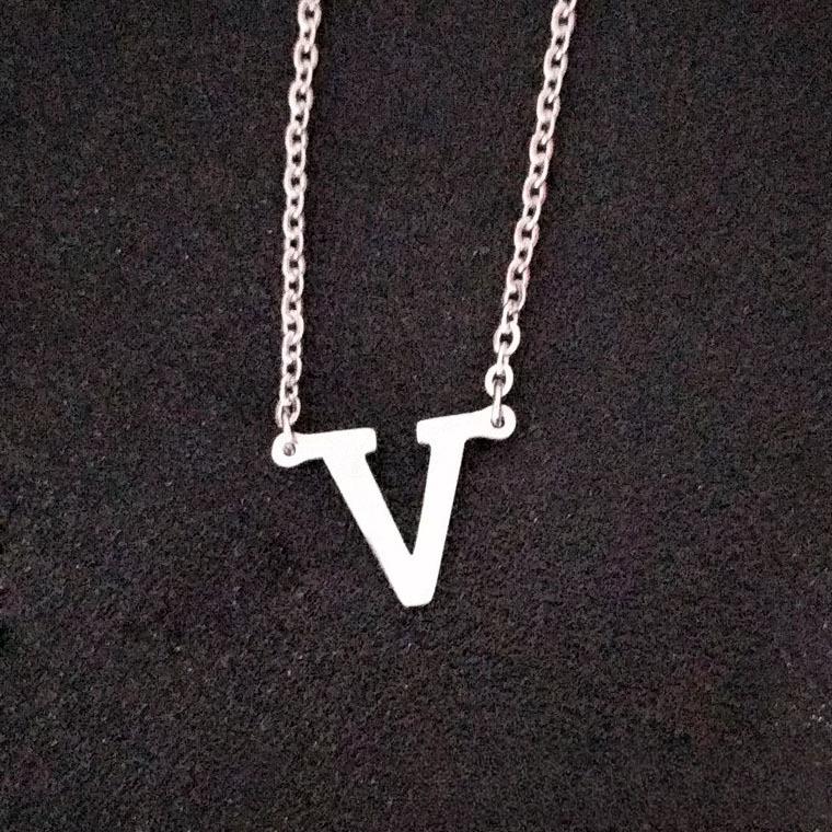 BTS Member Name Letter Necklace, Bangtan Boys Pendant with Group/Member Name, Kpop ARMY Fans Jewelry Gift